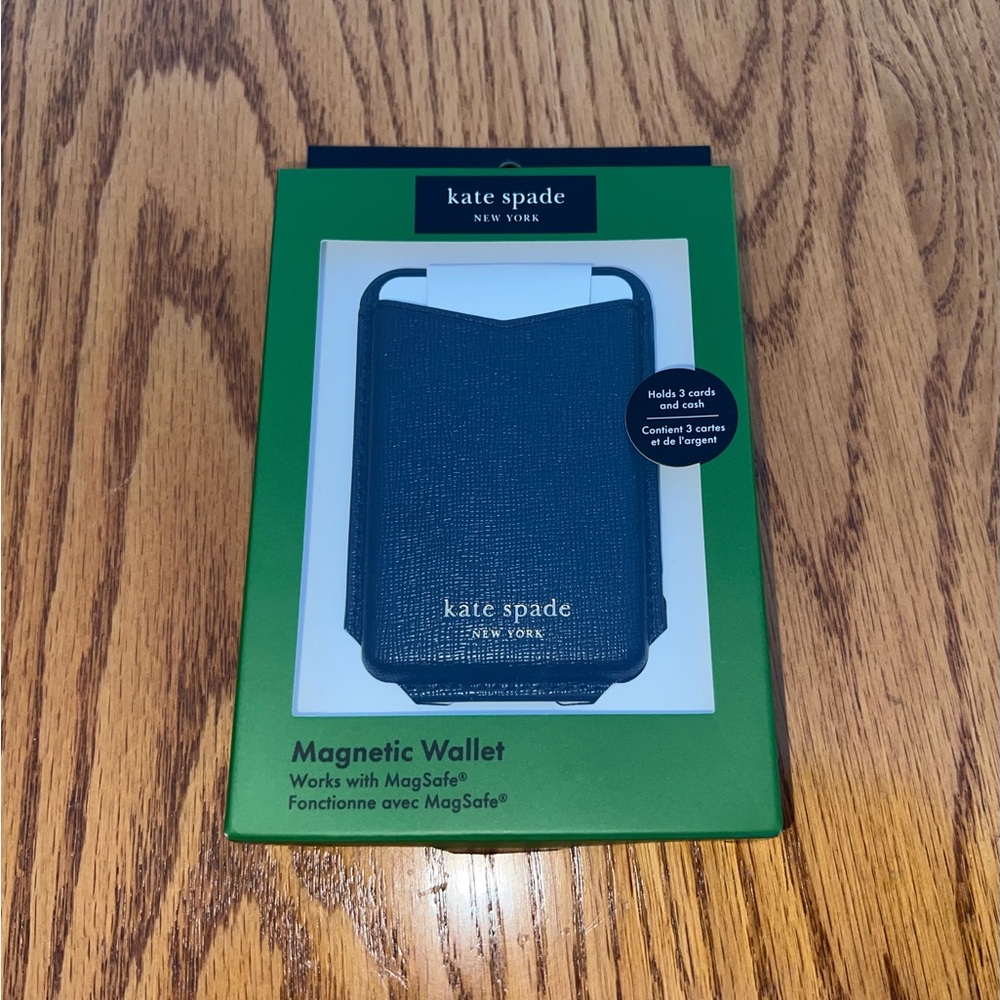 Kate Spade Black MagSafe Magnetic Card Wallet